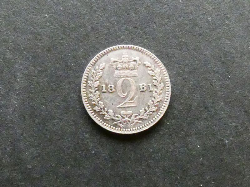 Maundy Twopence, 1861, 6/1