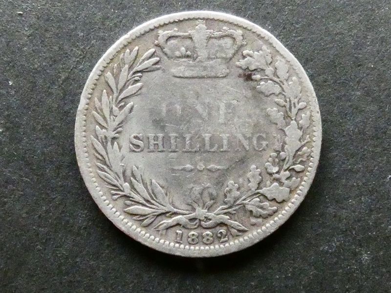 Shilling, 1882.