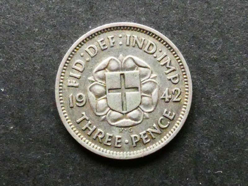 Threepence, 1942, currency issue.