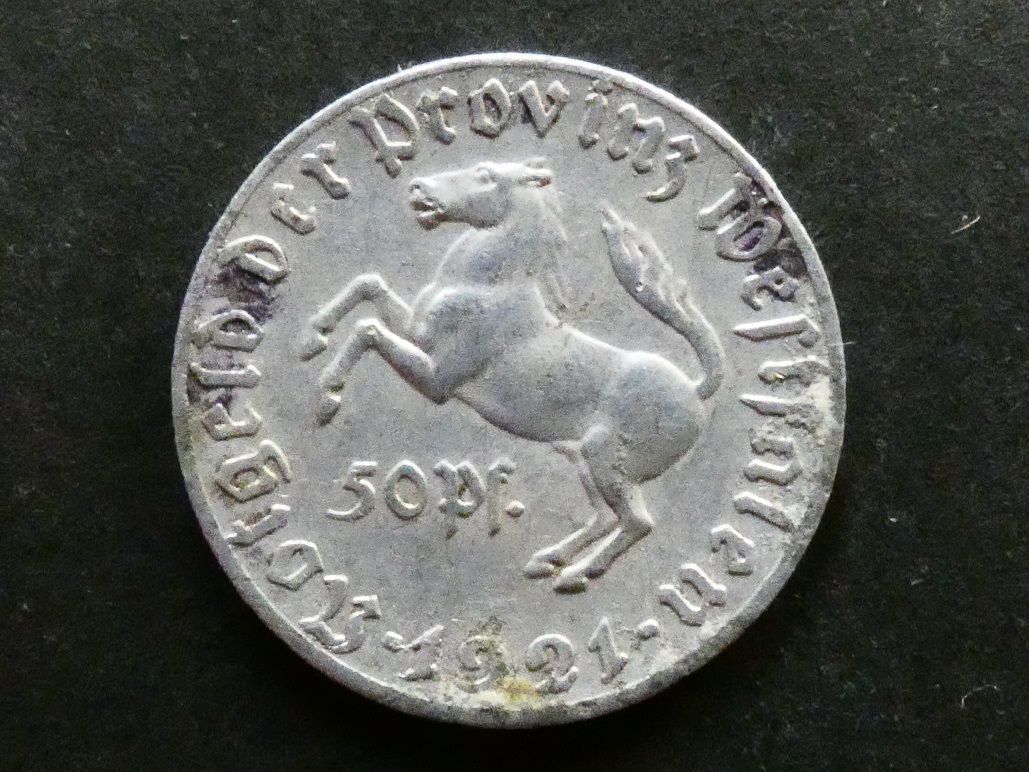 Germany, Westphalia, notgeld token, 50 Pfennig, 1921