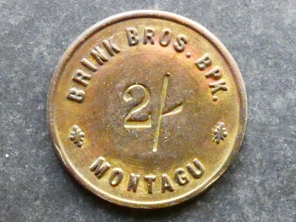 South Africa, Montagu, Brink Brothers, 2 Shillings