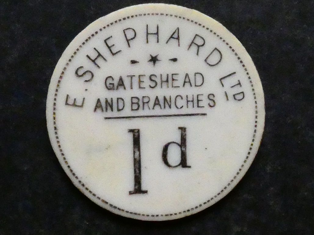Value-stated check, County Durham, Gateshead, E. Shephard