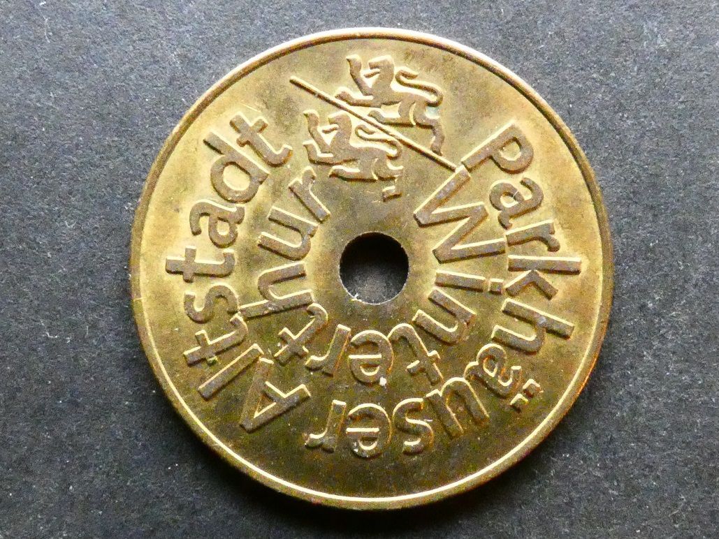 Switzerland, Winterthur, car park token.
