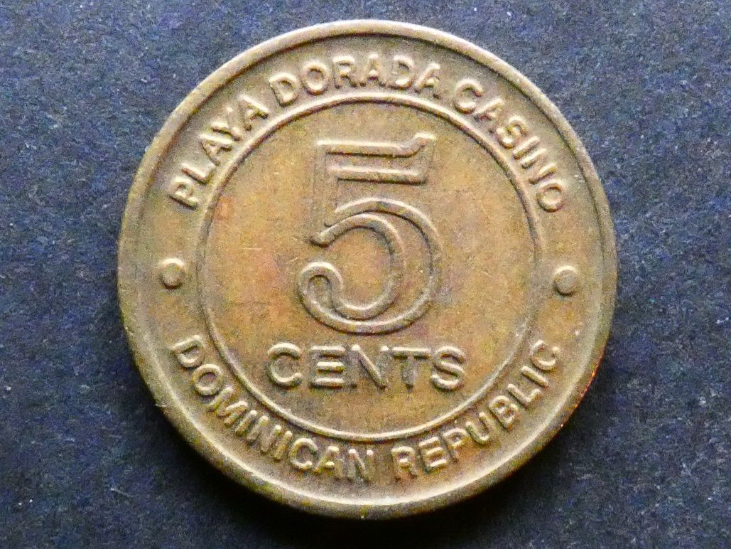 Dominican Republic, casino token, Playa Dorada Hotel