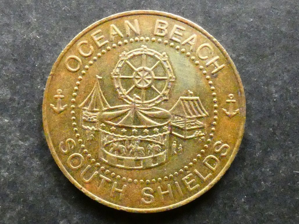 Amusement Token, County Durham, South Shields, Ocean Beach.