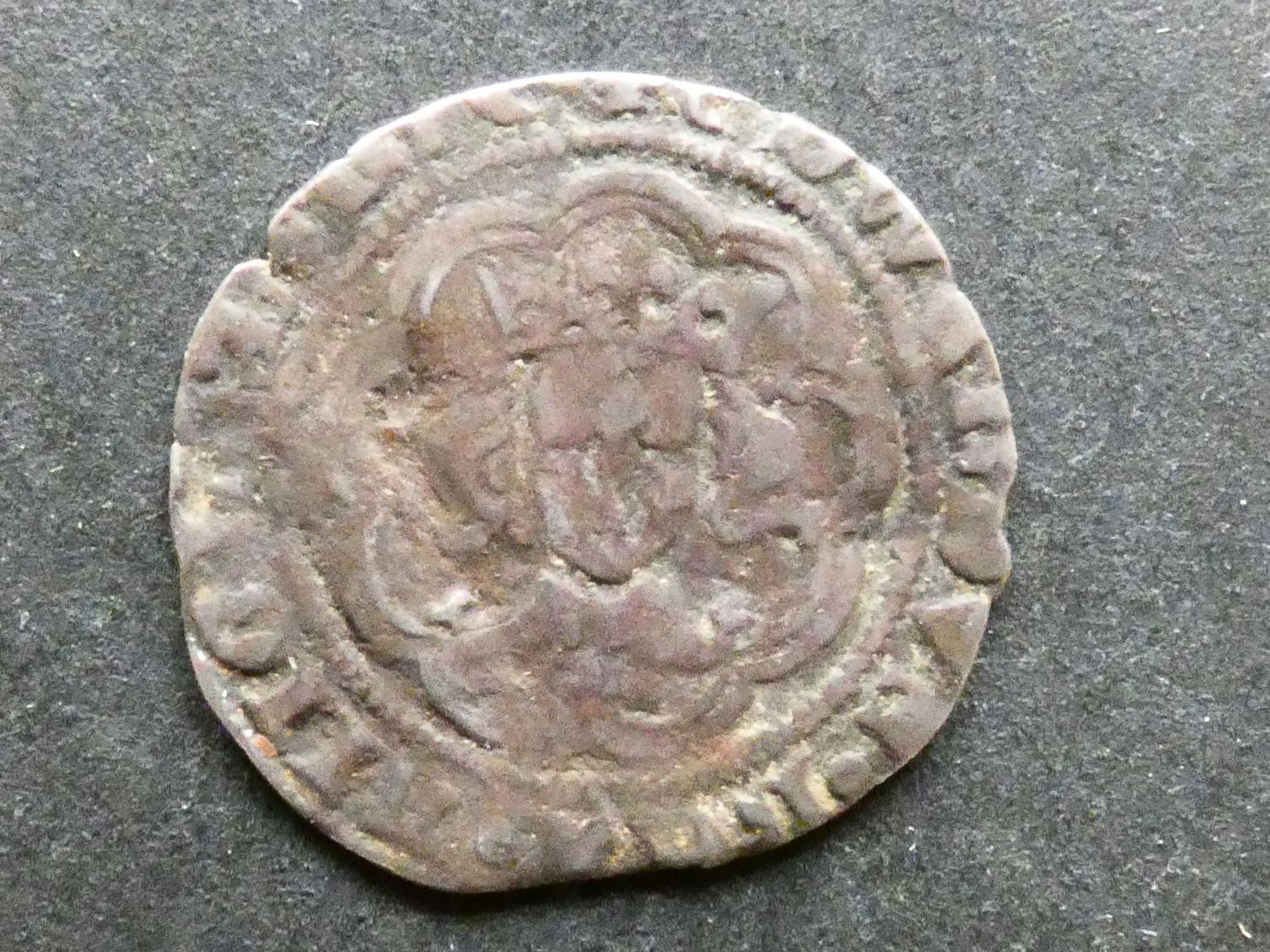 England, Edward III, 1/2-Groat, pre-treaty period, London, series D
