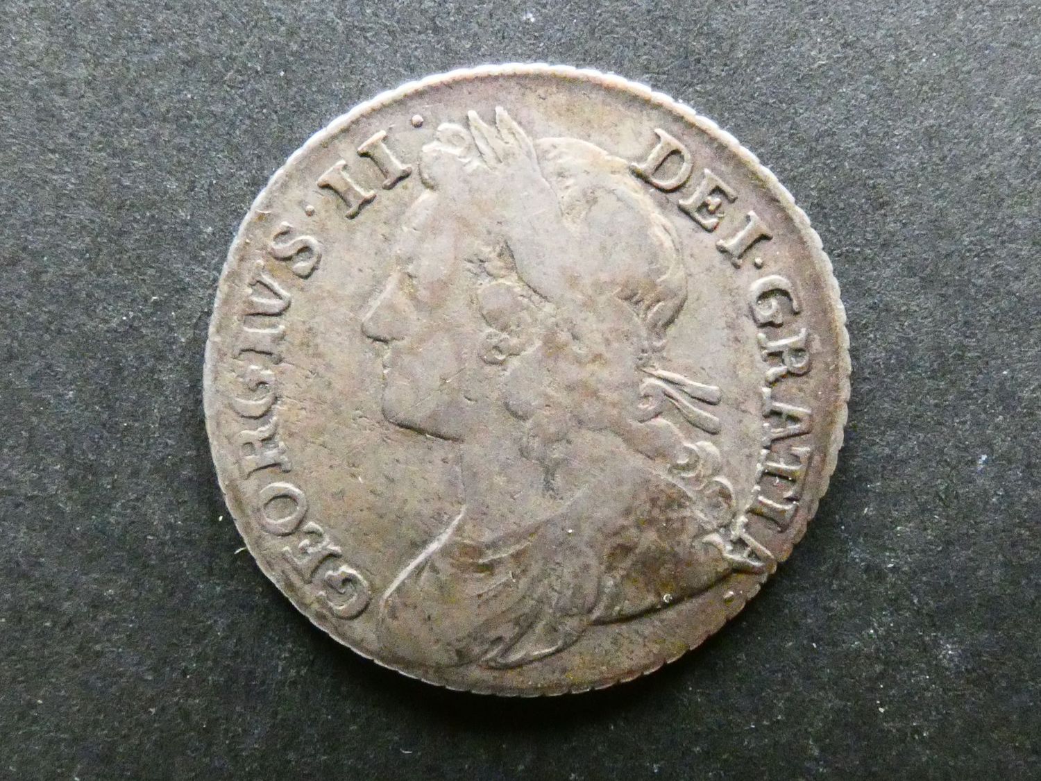 Shilling, 1739, unlisted variety.