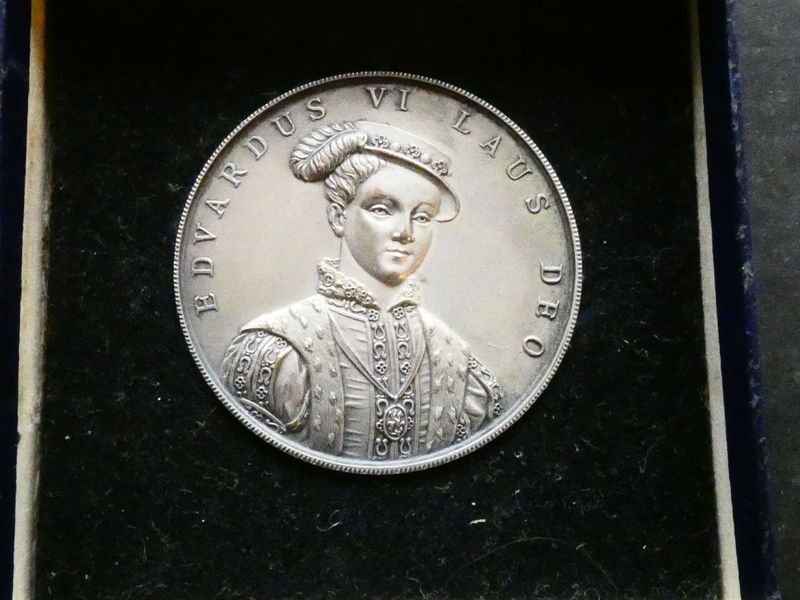 Birmingham, Edward VI School silver prize medal, 1952.