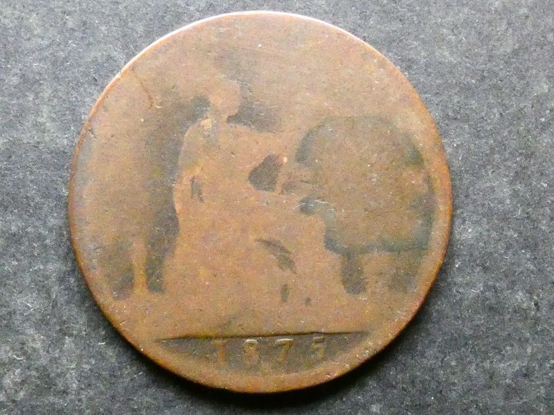 Penny, 1875H.