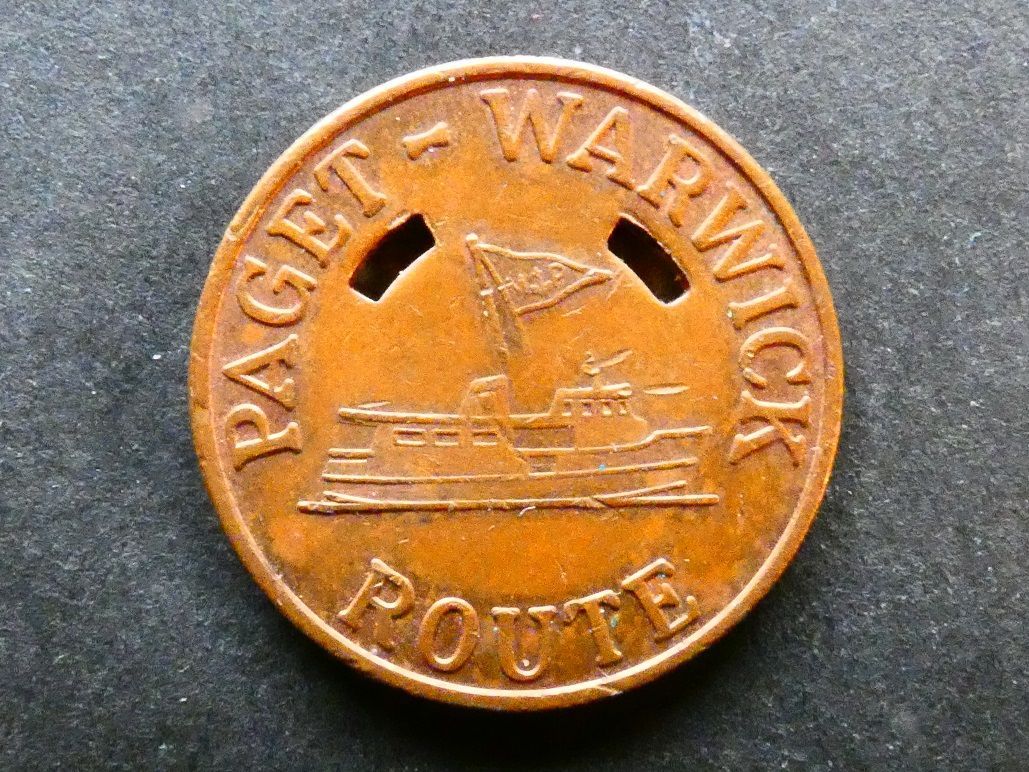 Bermuda, Ferry Token, Paget-Warwick route