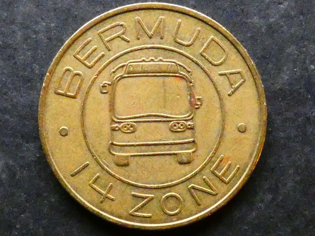Bermuda, Bus Token, 14 Zone
