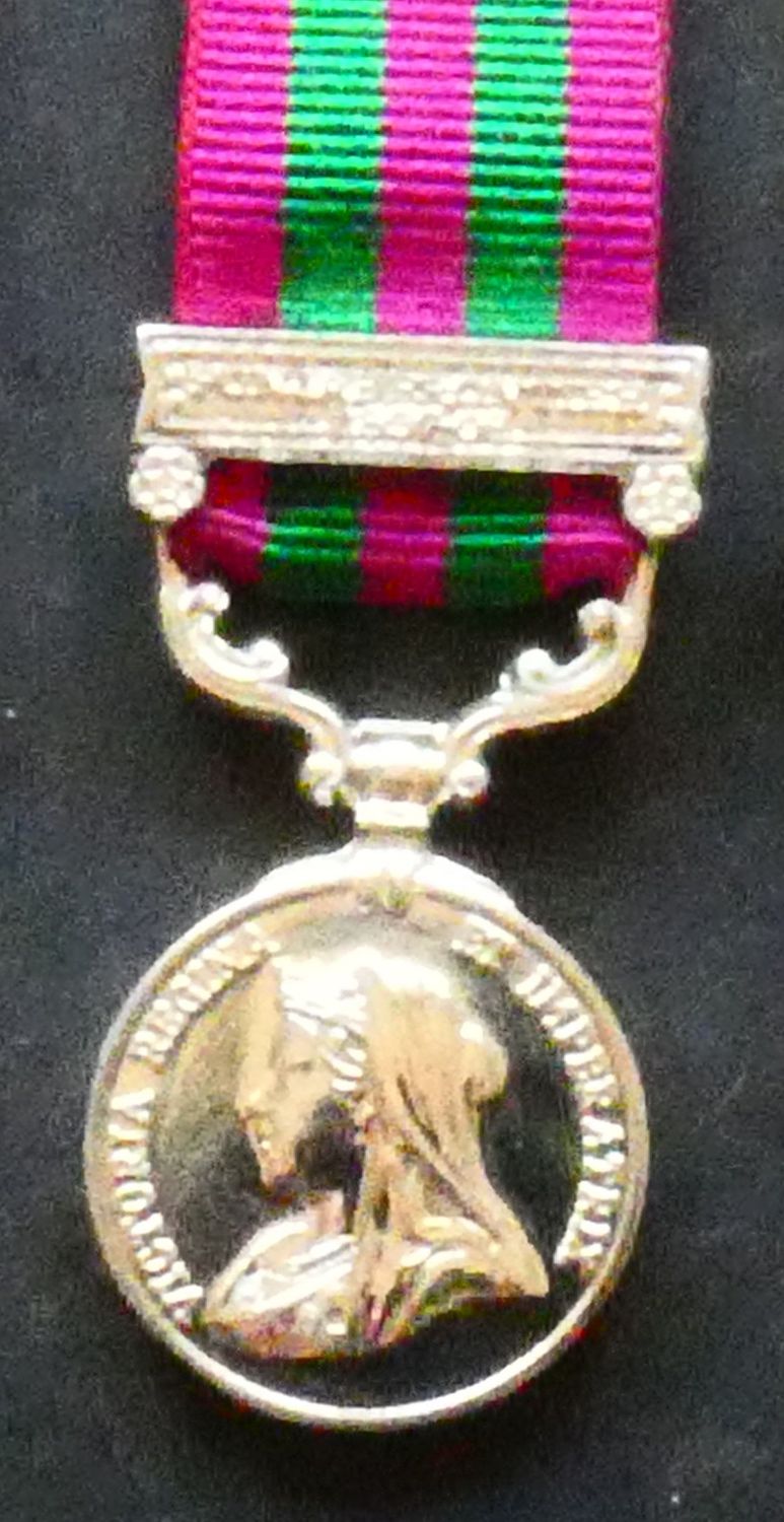 Great Britain, India Medal with bar PUNJAB FRONTIER 1897-98, modern restrike (miniature) Great Britain, India Medal with bar PUNJAB FRONTIER 1897-98, modern restrike (miniature)