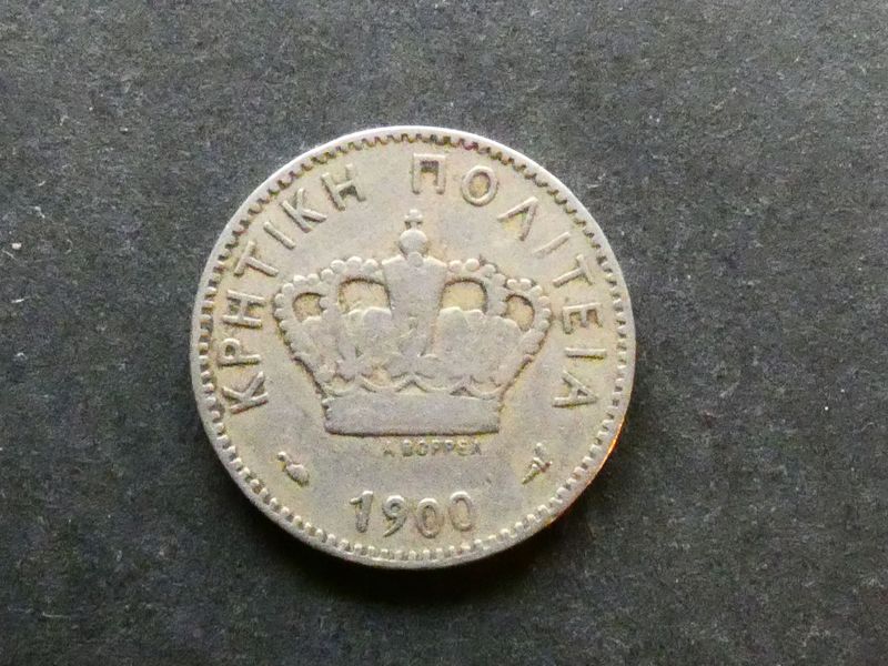 Crete, 10 lepta, 1900A