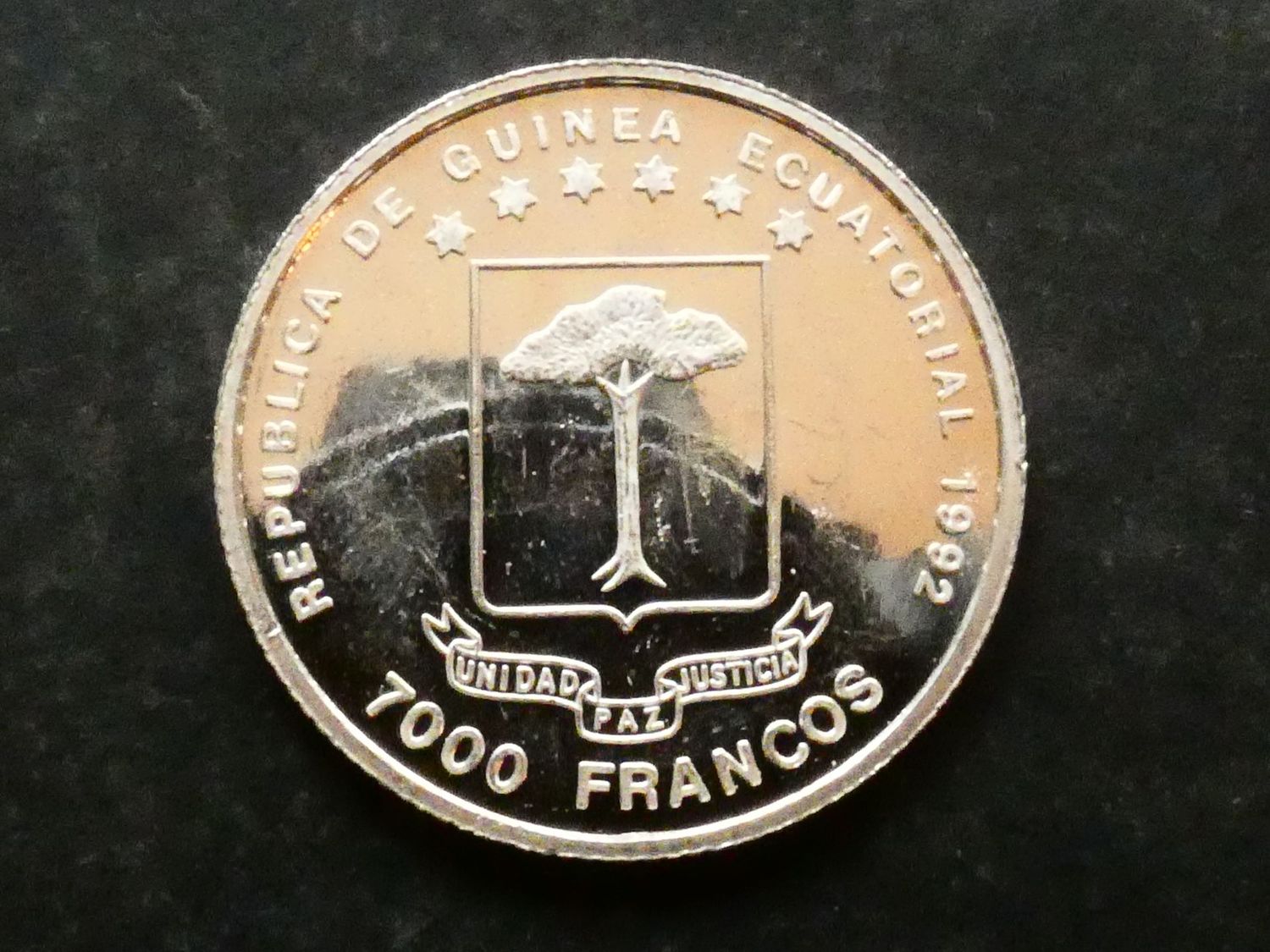 Equatorial Guinea, 7000 Francos, 1992, Barcelona Olympics - Katrin Krabbe