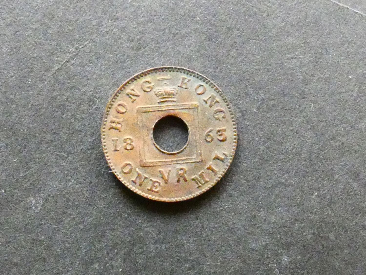 Hong Kong, 1 Mil, 1863