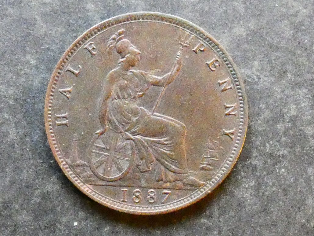 Halfpenny, 1887.