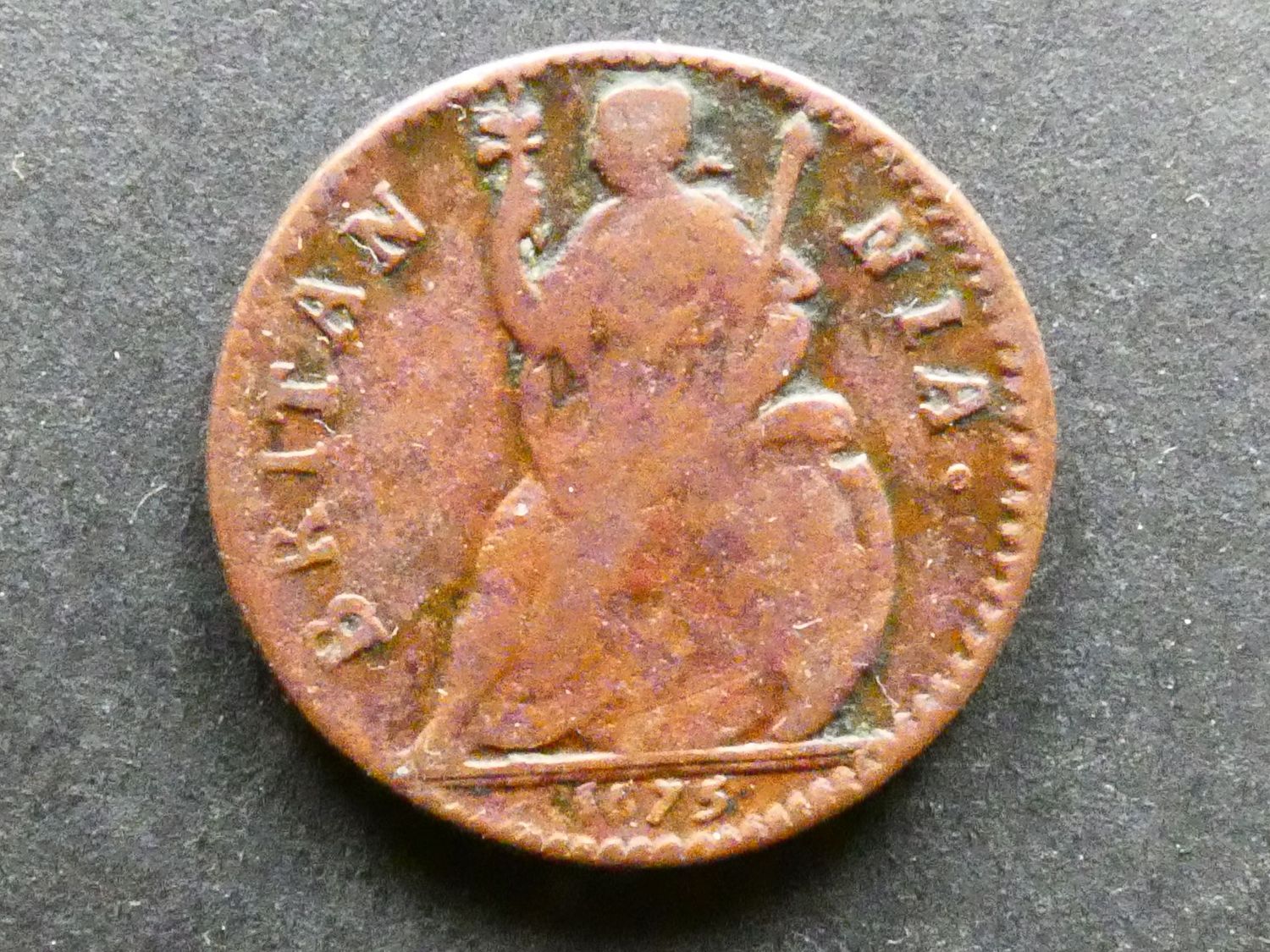 Farthing, 1675.