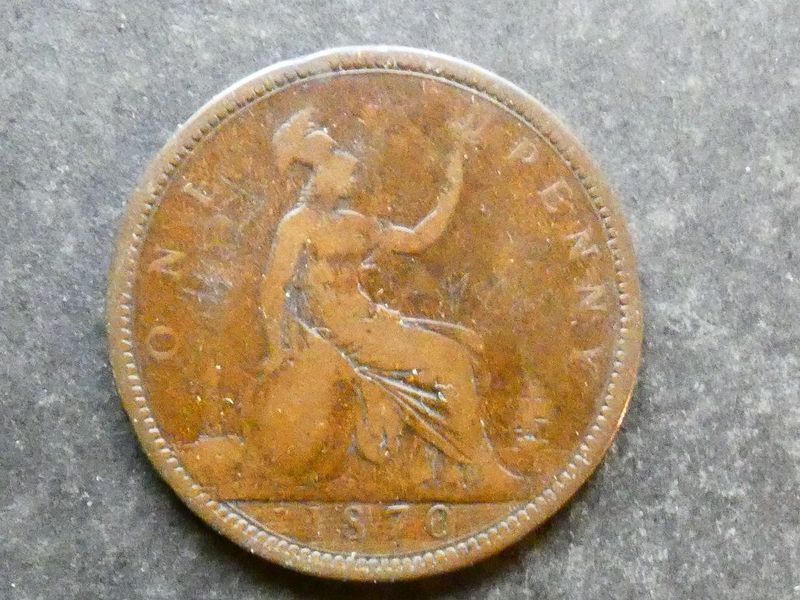Penny, 1870.