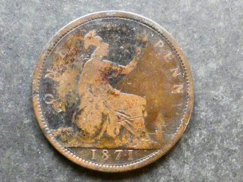 Penny, 1871.