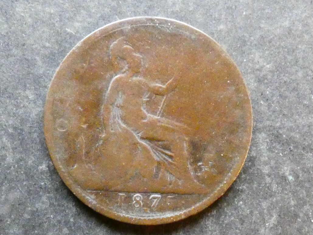 Penny, 1875H.