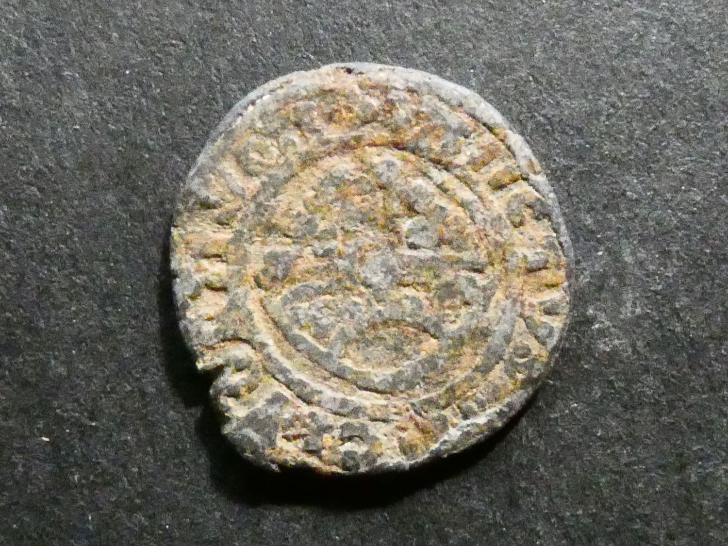 Mediaeval Boy Bishop lead Penny. Mediaeval Boy Bishop lead Penny.