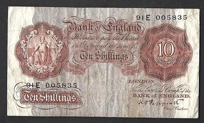 10 Shillings, Peppiatt, ND(1948-1949), last run.