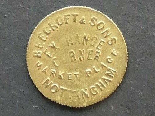 Imitation Half Guinea, Nottingham, Beecroft & Sons