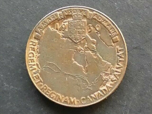 1939, Royal Visit to Canada, bronze issue. 1939, Royal Visit to Canada, bronze issue.