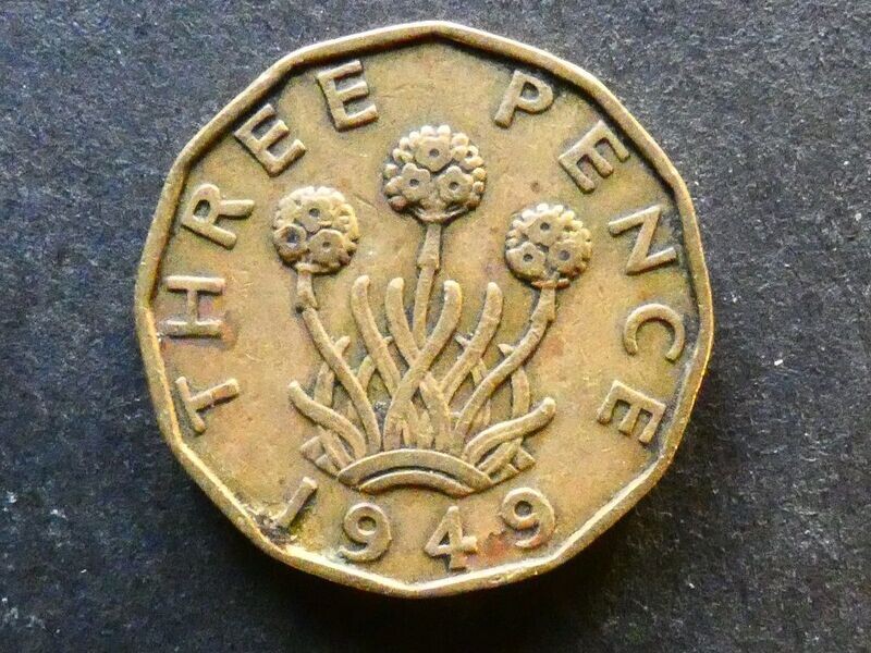 Threepence, 1949.