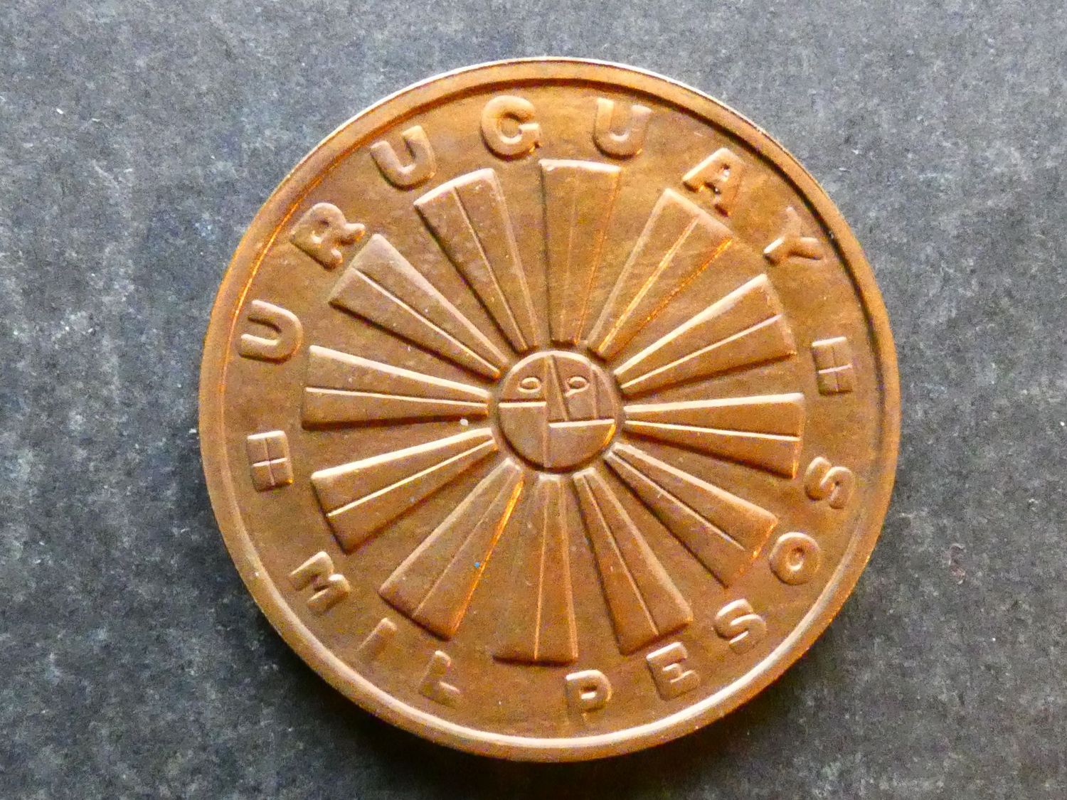 Uruguay, 1000 Pesos, 1969, FAO, copper issue