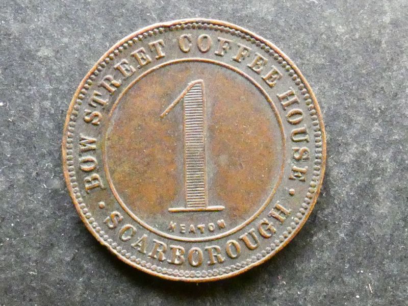 Inn checks & refreshment tokens,  Yorkshire, Scarborough.