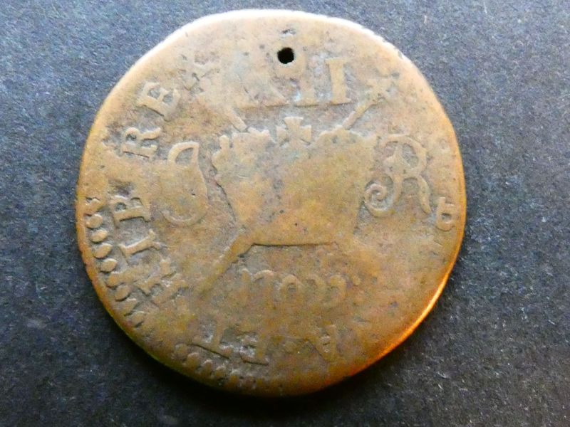 Ireland, Gunmoney Shilling, November 1689 Ireland, Gunmoney Shilling, November 1689