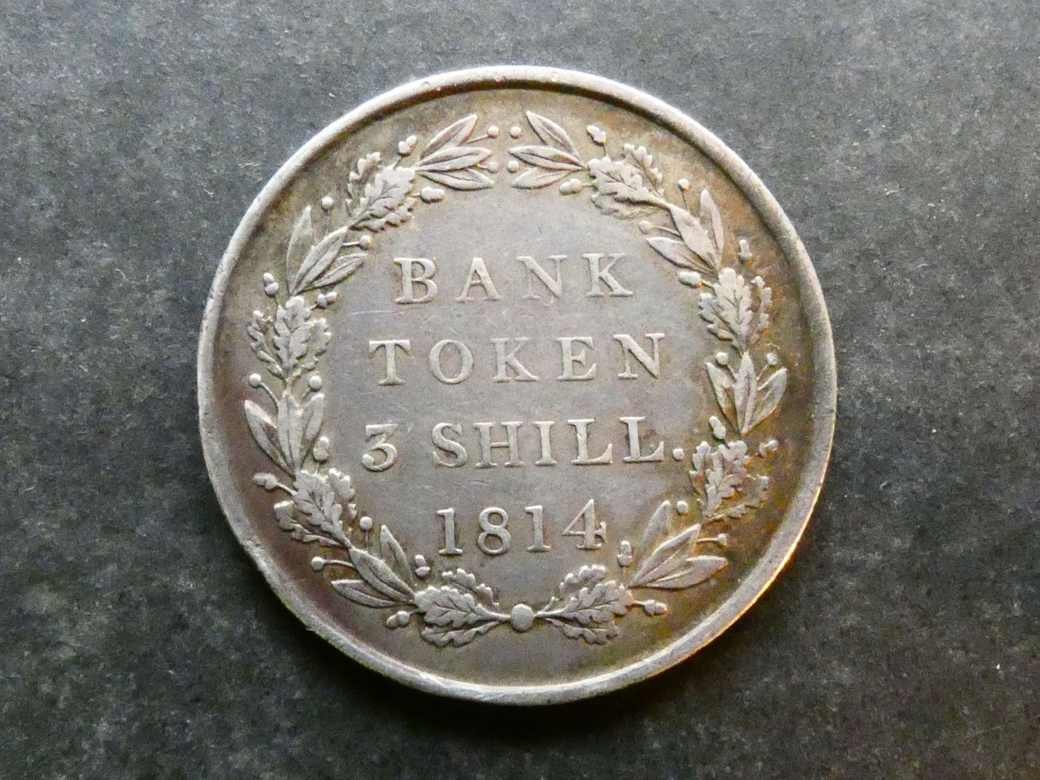 Bank Token, 3 Shillings, 1814.