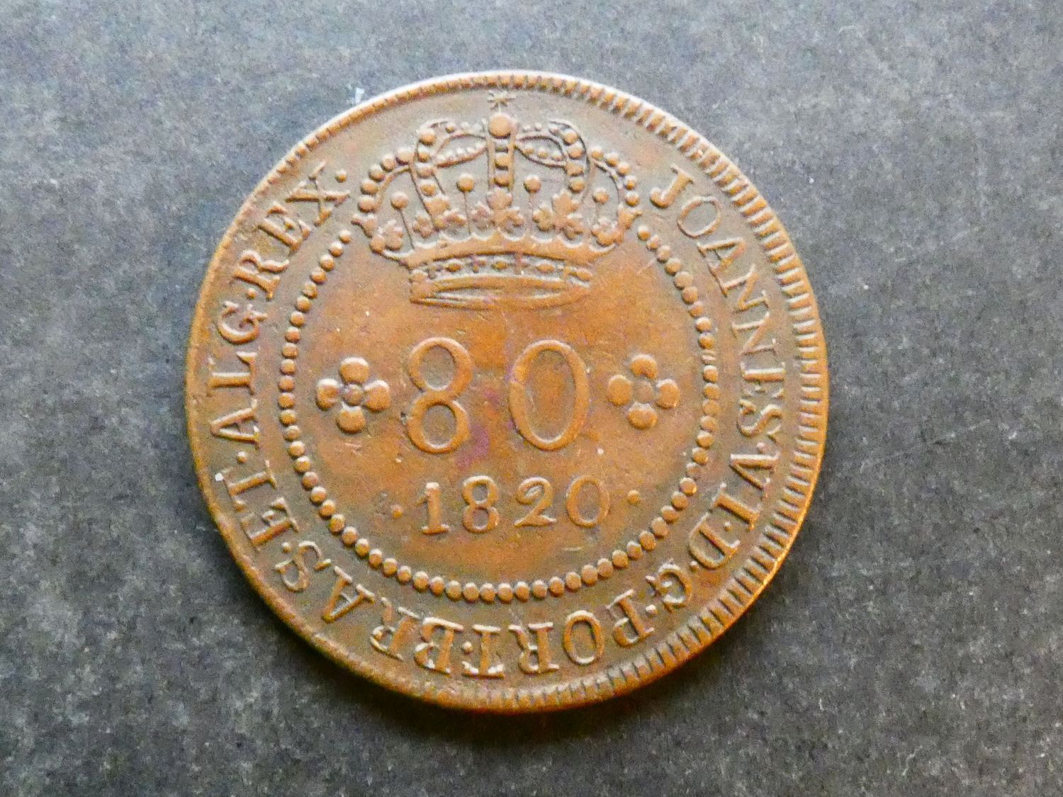 Mozambique, 80 Reis, 1820