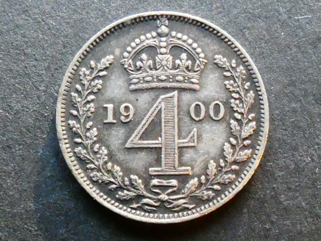Maundy Fourpence, 1900.