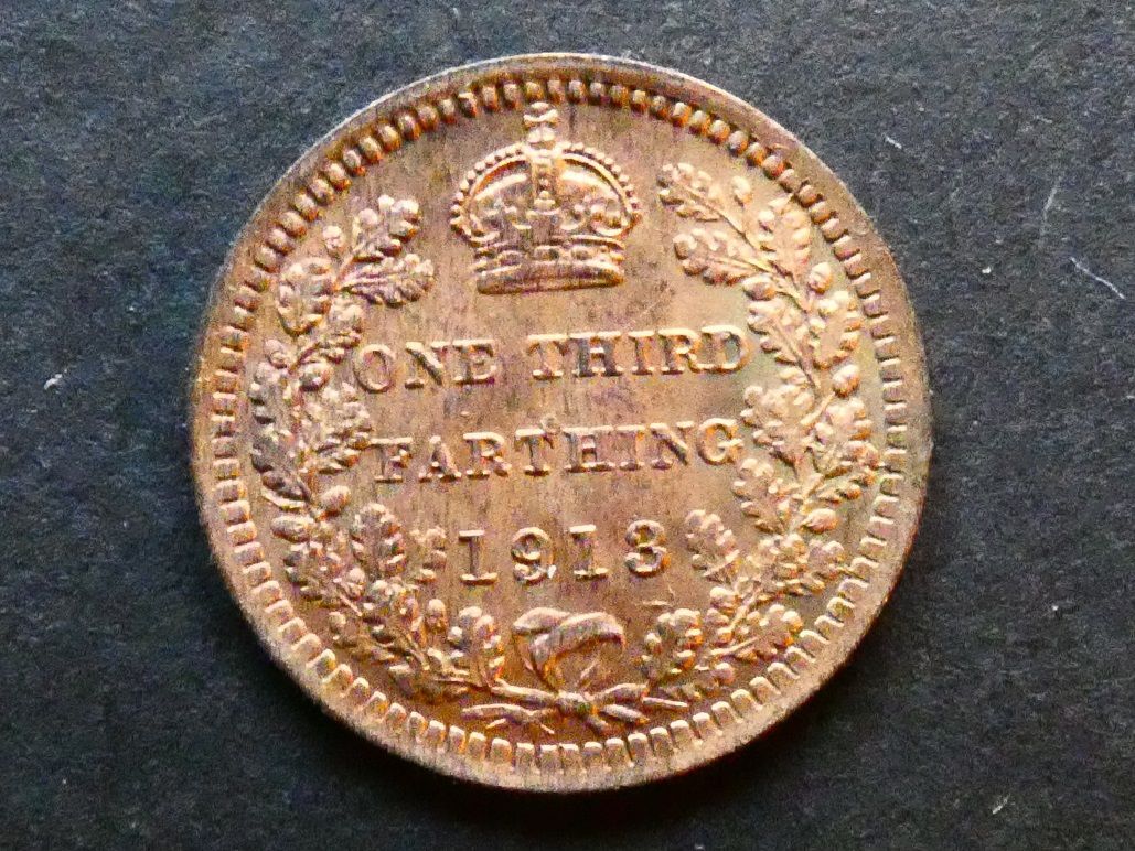 ⅓ Farthing, 1913