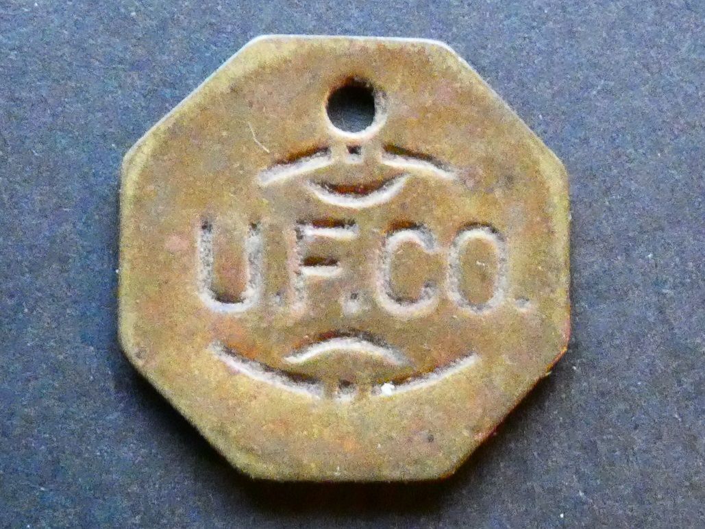 Jamaica, Kingston, dock worker's tally, United Fruit Co.