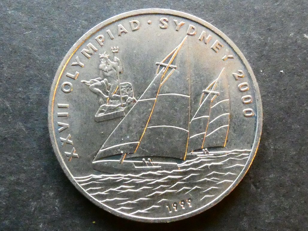 Lao, 10 Kip, 1999, Sydney Olympics - sailing