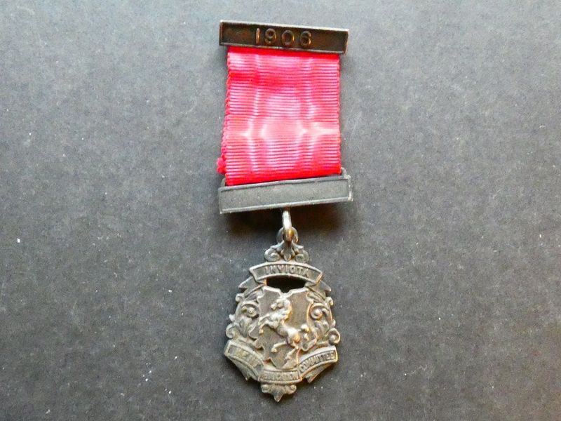 Kent Education Committee, silver school attendance medal, 1906.