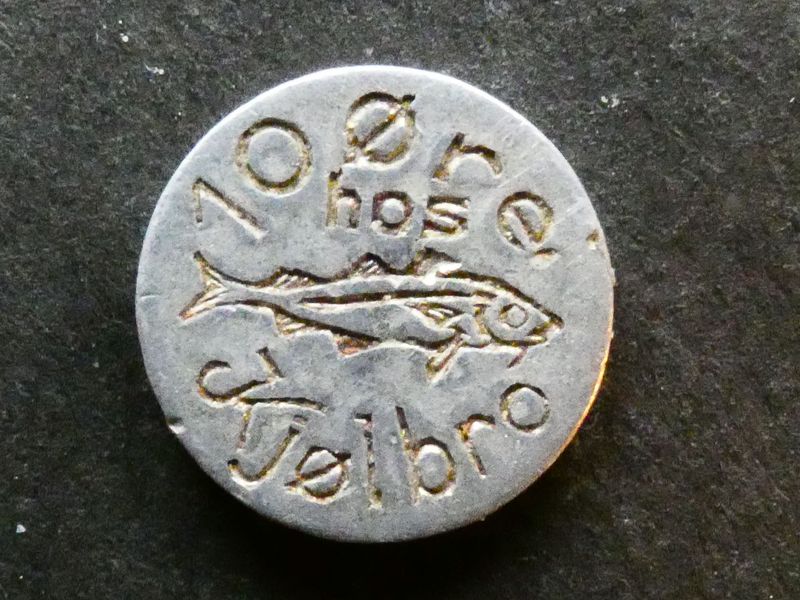 Faeroe Islands, merchant's token, J.F. Kjølbro, ND(1930-1933)