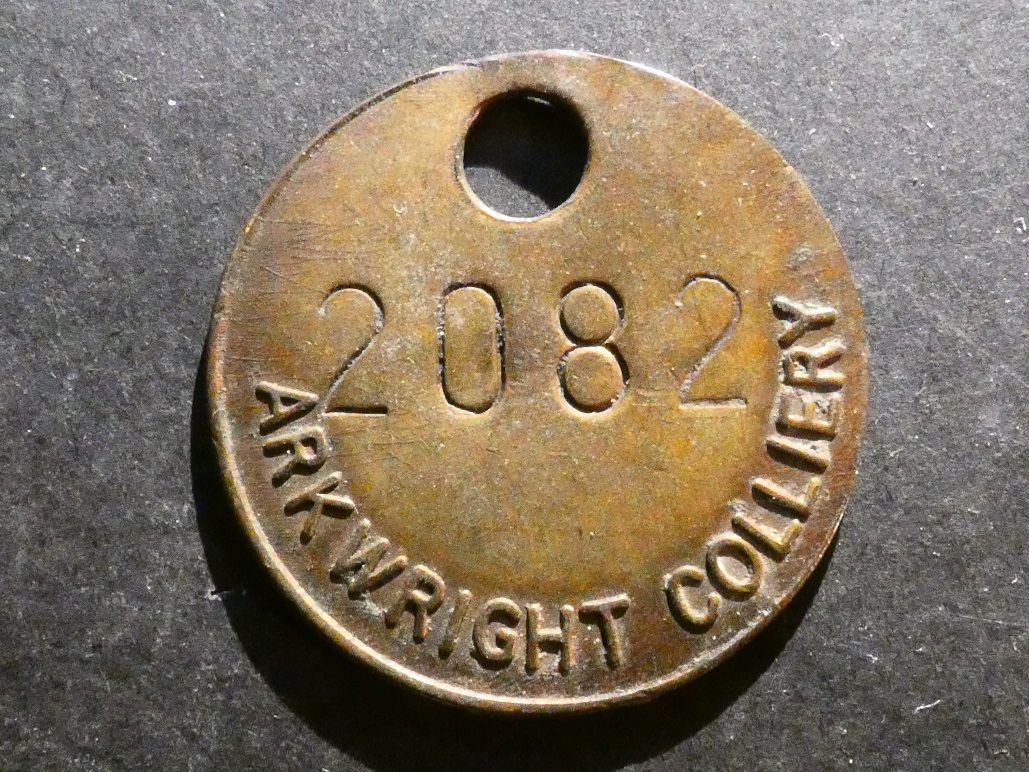 Mining, lamp or tool check, Derbyshire, Arkwright Colliery Mining, lamp or tool check, Derbyshire, Arkwright Colliery