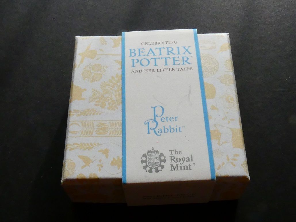 50p, 2017, Peter Rabbit, silver Proof. 50p, 2017, Peter Rabbit, silver Proof.