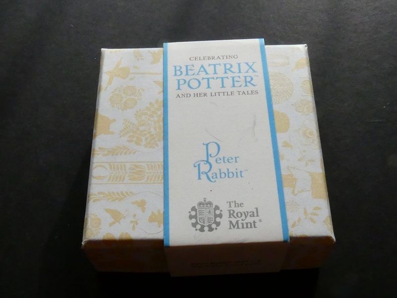 50p, 2017, Peter Rabbit, silver Proof.