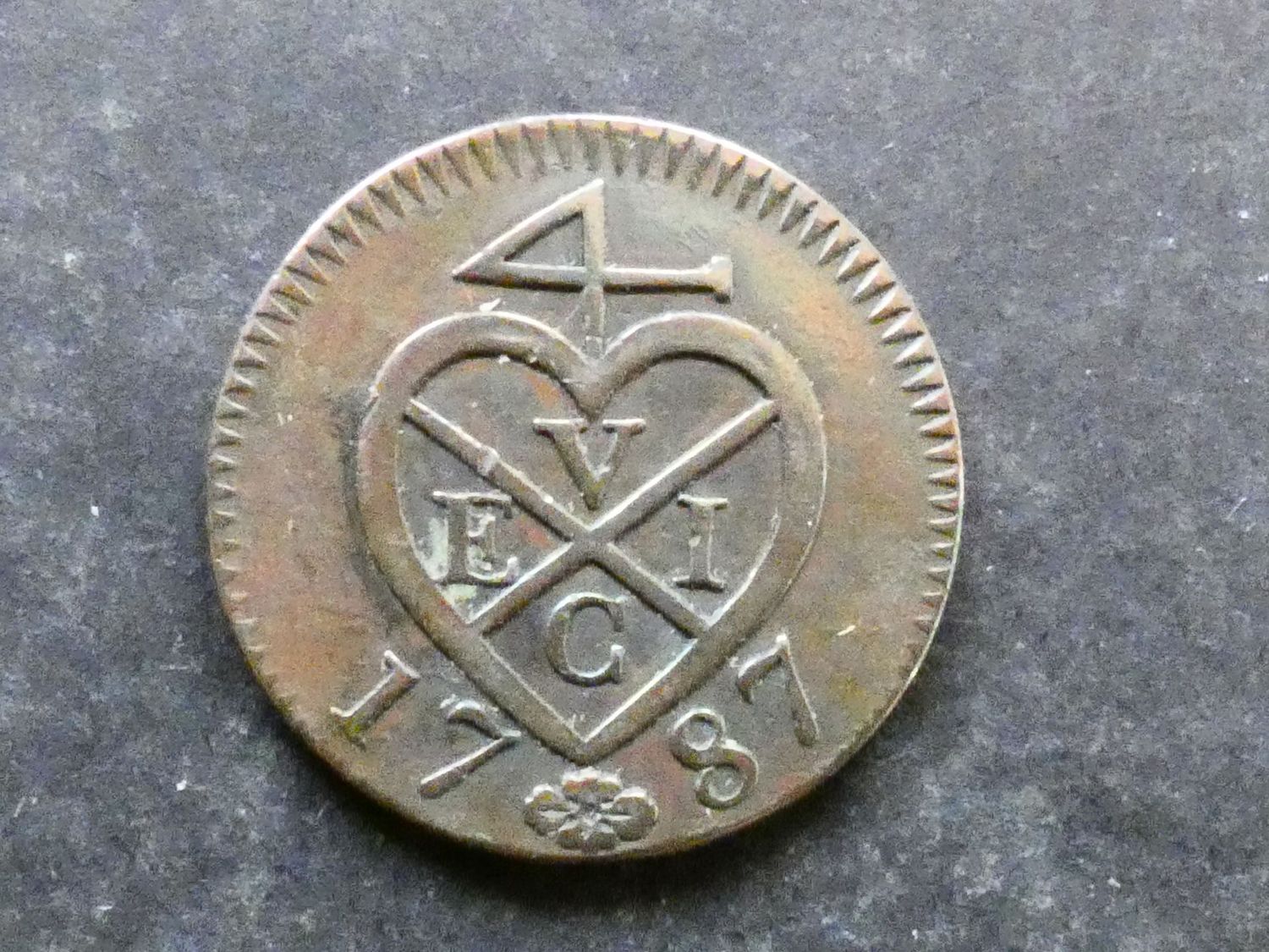 Sumatra, British East India Company, 2 Kepings, 1787