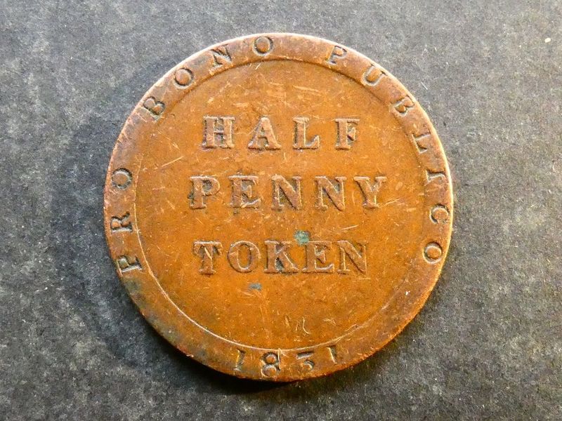 Isle of Man, Halfpenny, 1831