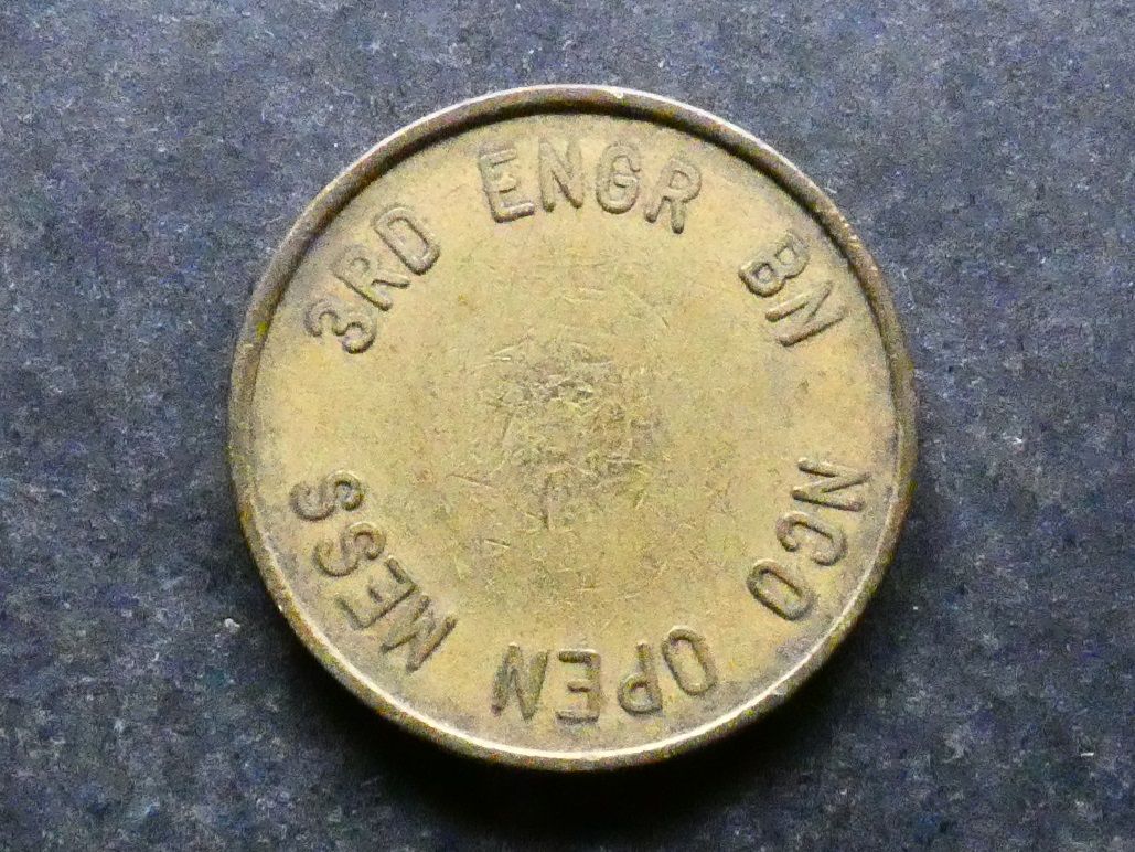 USA, military, 3rd Engineer Battalion, NCO open mess, 5 (Cents)