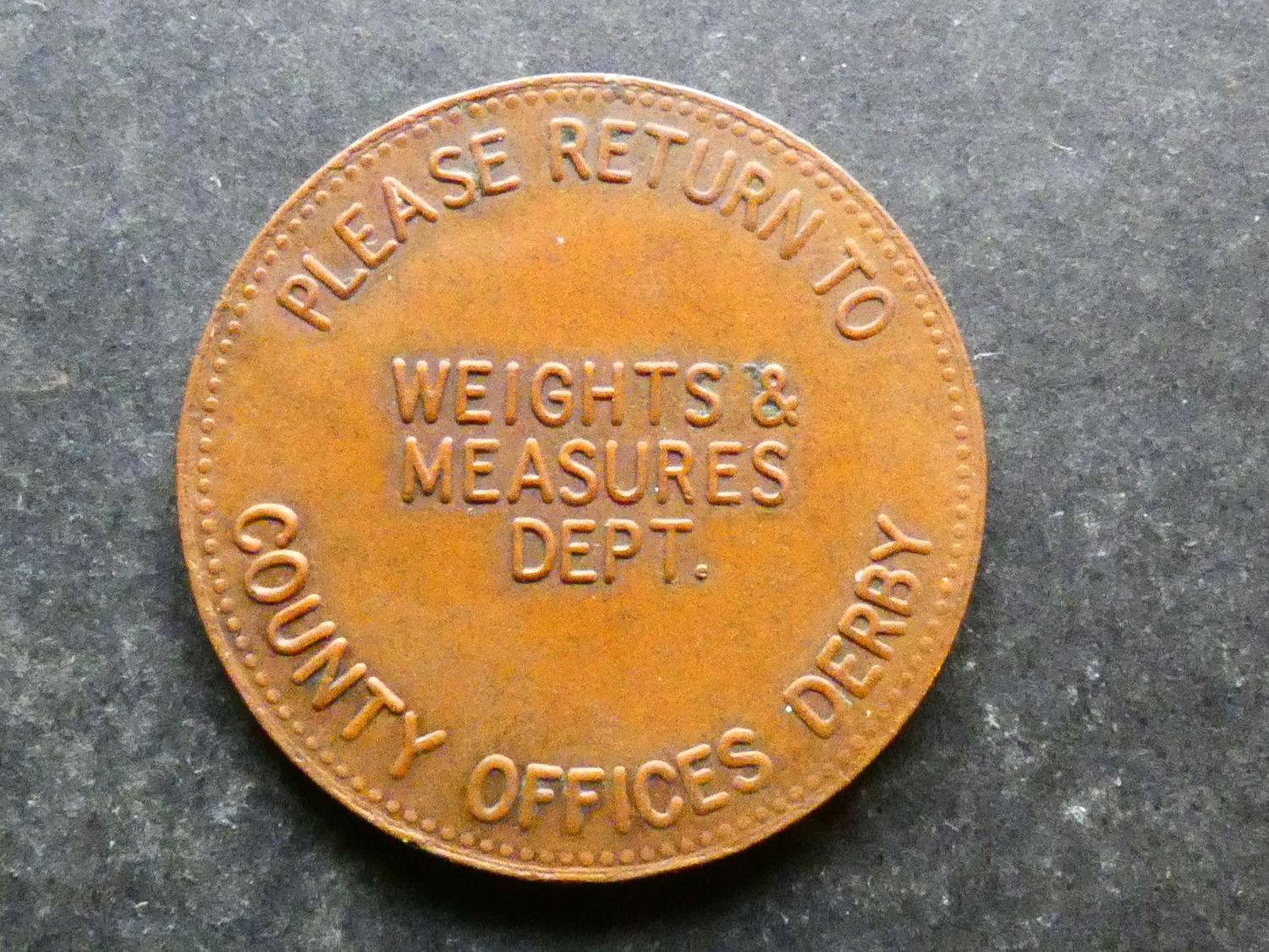 Weights and Measures, Derby.