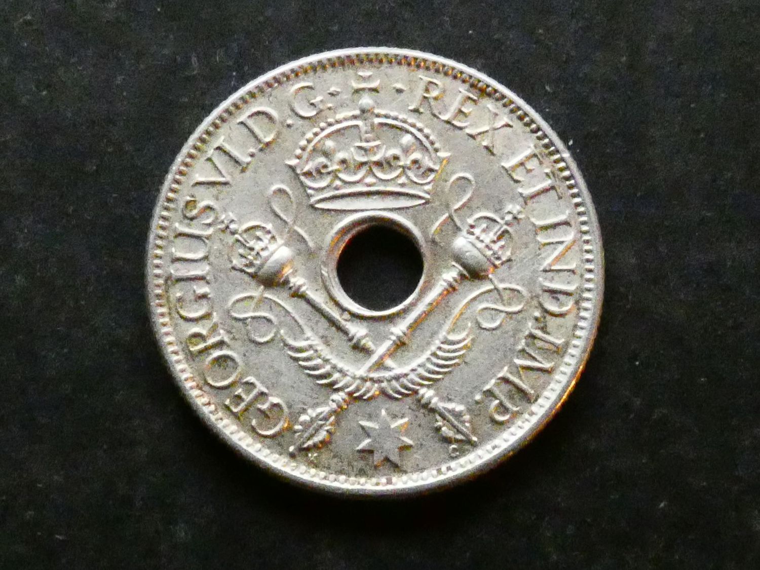 New Guinea, silver Shilling, 1938.