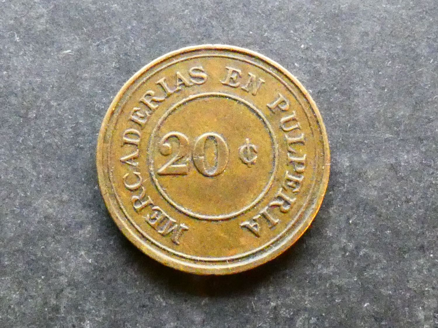 Chile, mining token, OFICINA BRITANNIA Chile, mining token, OFICINA BRITANNIA