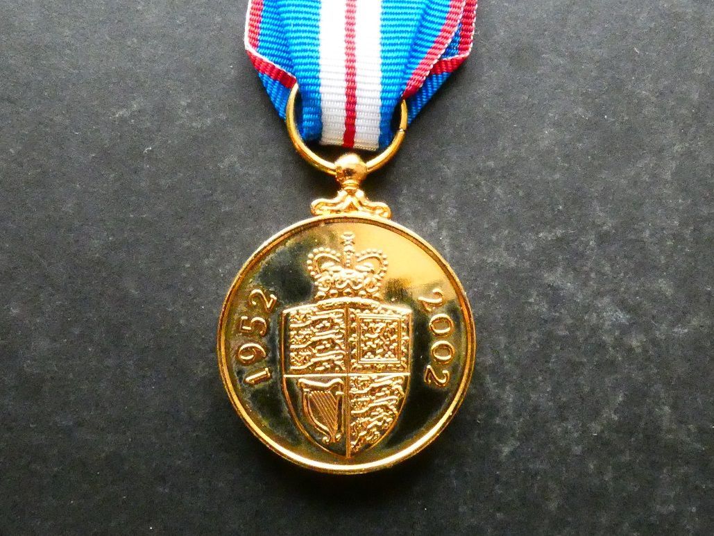 Great Britain, Queen's Golden Jubilee Medal, 2002, full size, copy